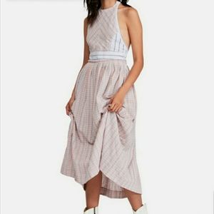 XS Free People Color Theory Midi Dress